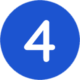 4 blue circle