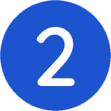 two blue circle