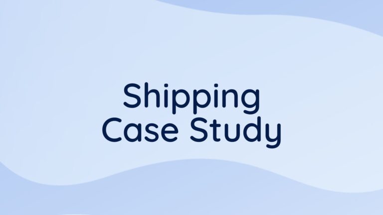 shipping case study