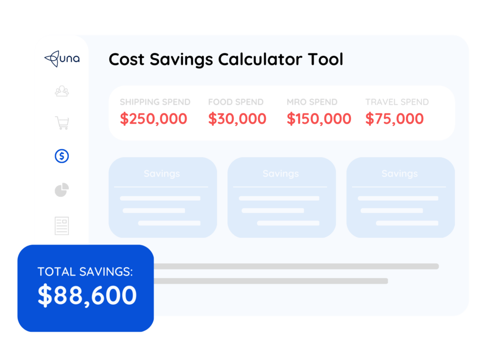 Cost savings calculator tool
